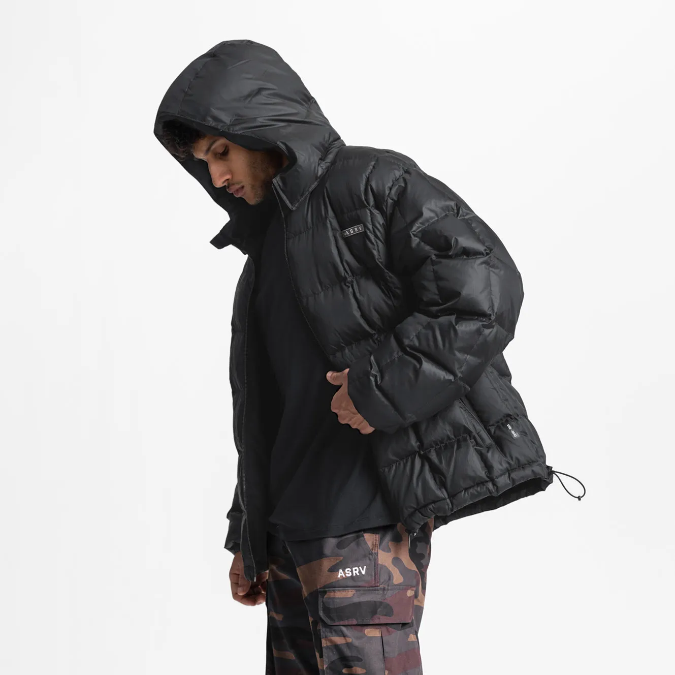 0551. Weather-Ready Down Puffer Jacket - Black