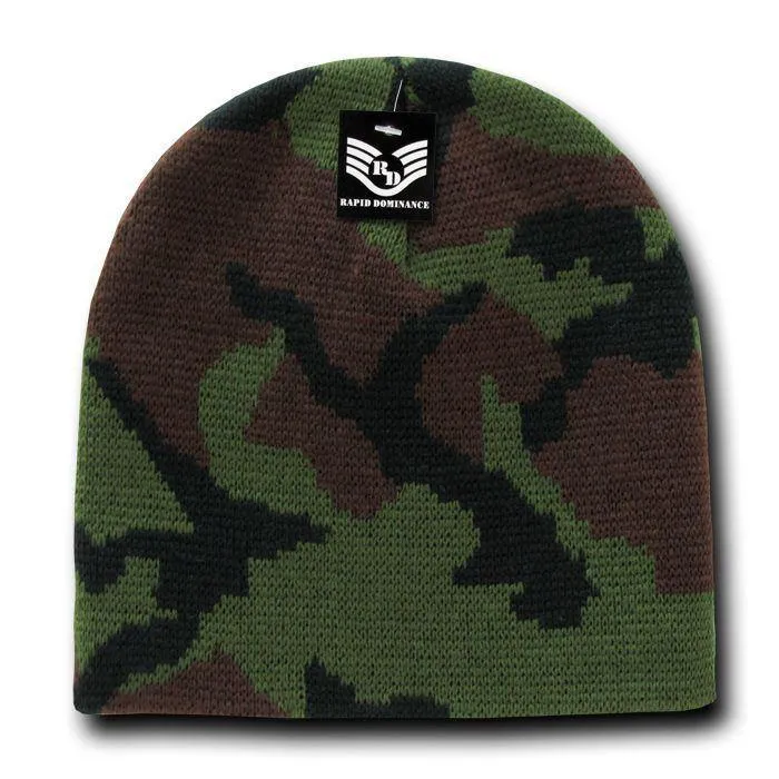 1 Dozen Camouflage Beanie Beanies Hat Gi Jacquard Knit Watch Caps Wholesale Lots