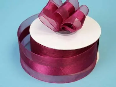 10 Yards 1.5" DIY Burgundy Satin Center Ribbon For Craft Dress Wedding