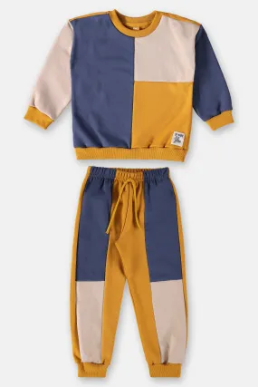 2 Piece Boys Color Block Shirt & Pants