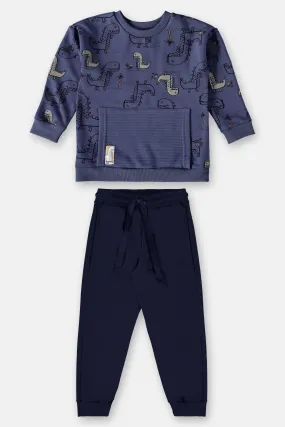 2 Piece Boys Dino Sweatshirt & Pants