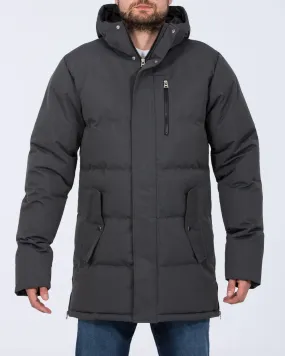 2t Jamie Tall Longline Puffer Jacket (grey)