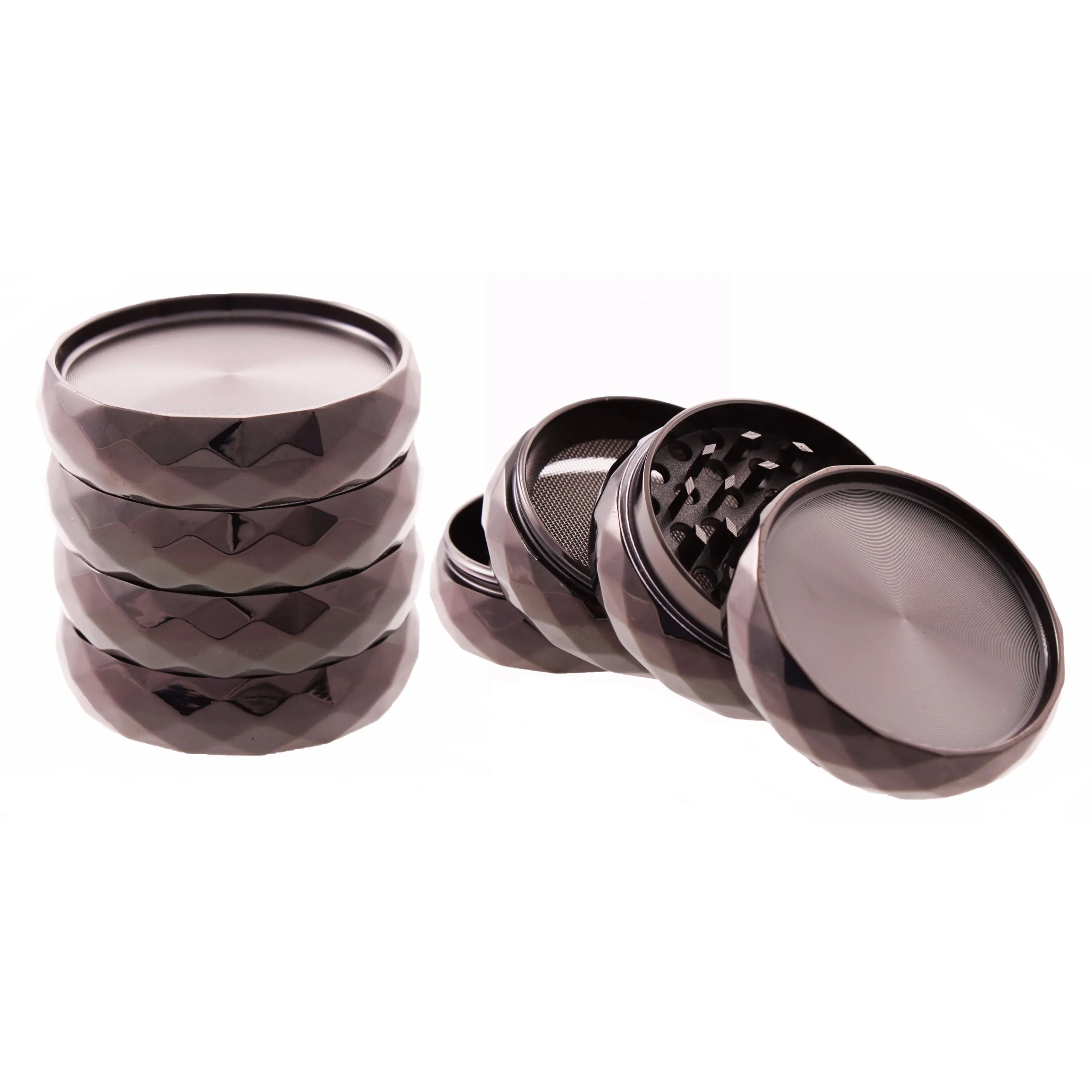 4 Part - 50mm Mirror Gloss Metal Grinder