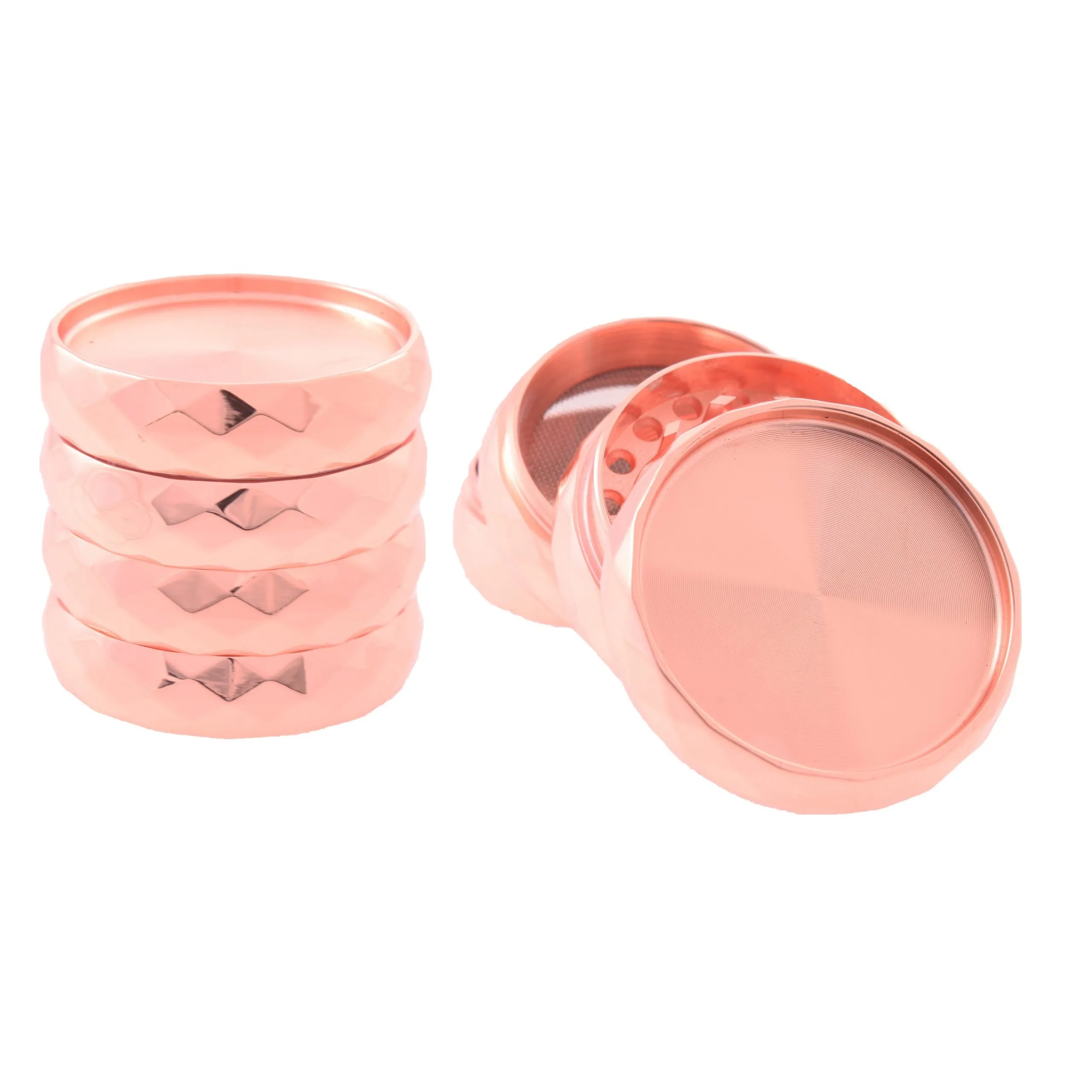 4 Part - 50mm Mirror Gloss Metal Grinder