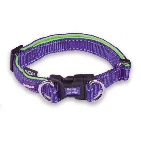 Active Easy-clip Dog Collar - Purple & Lime