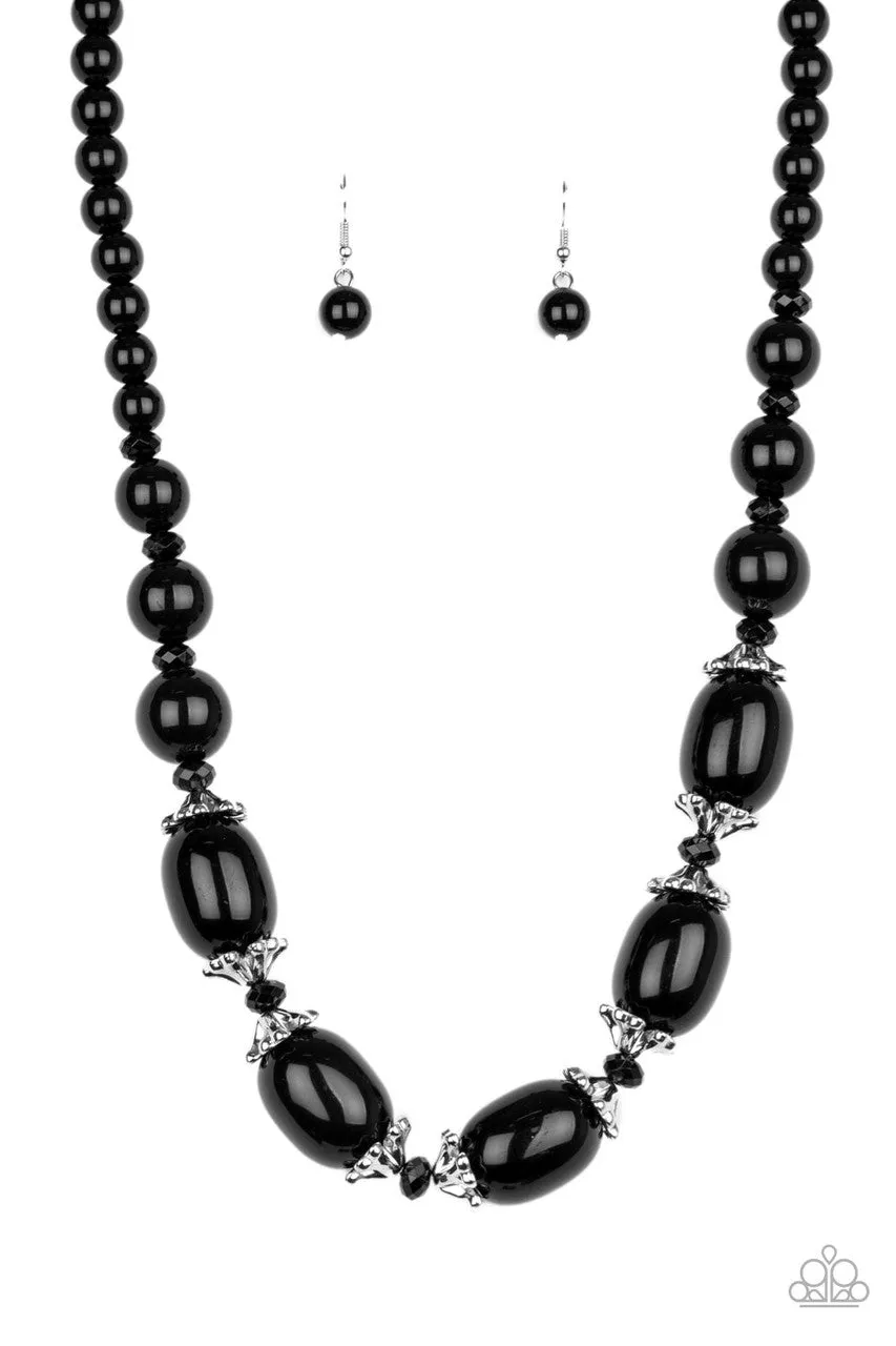 After Party Posh Black Paparazzi Necklace