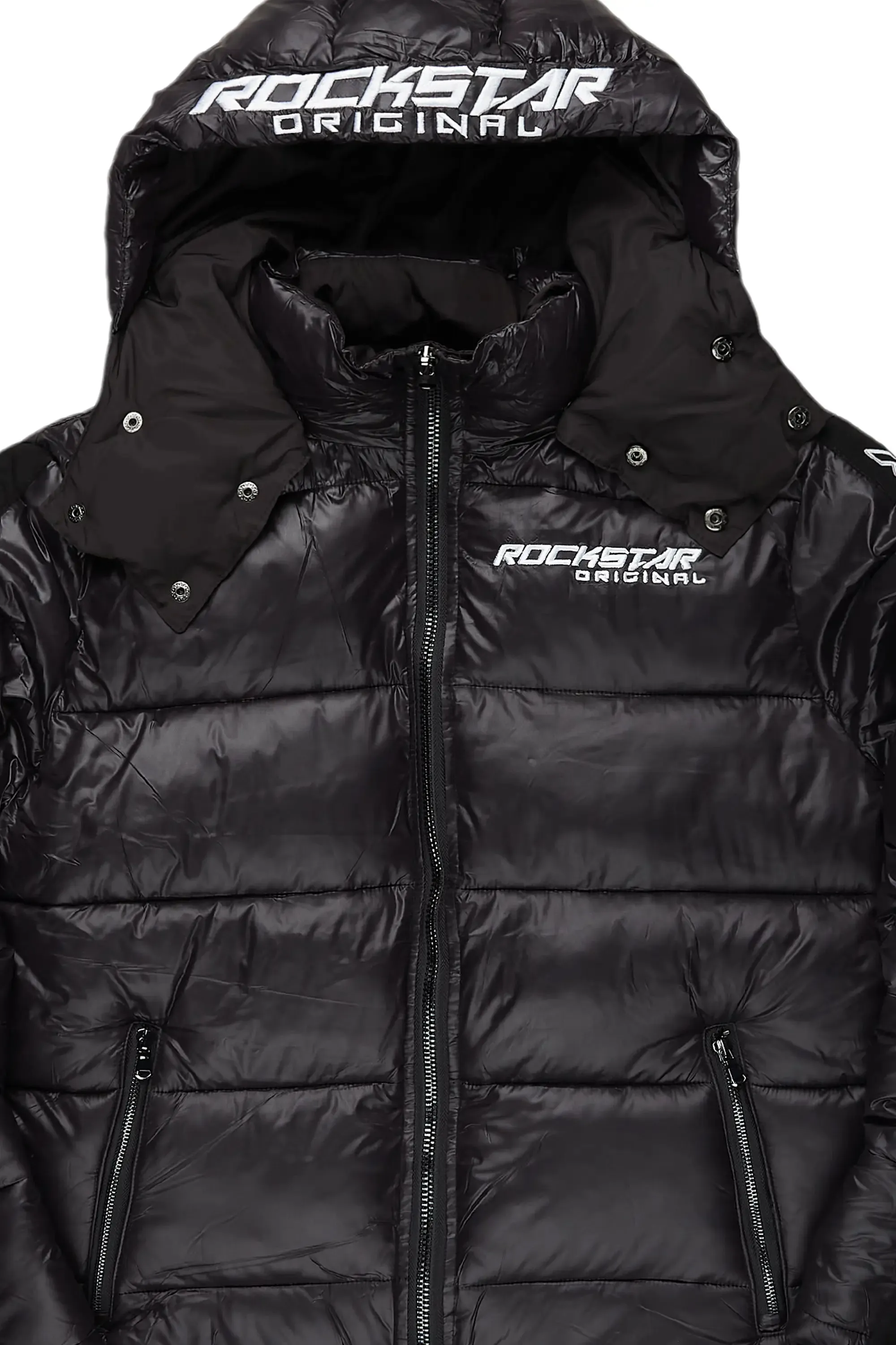 Alasia Jet Black Puffer Jacket