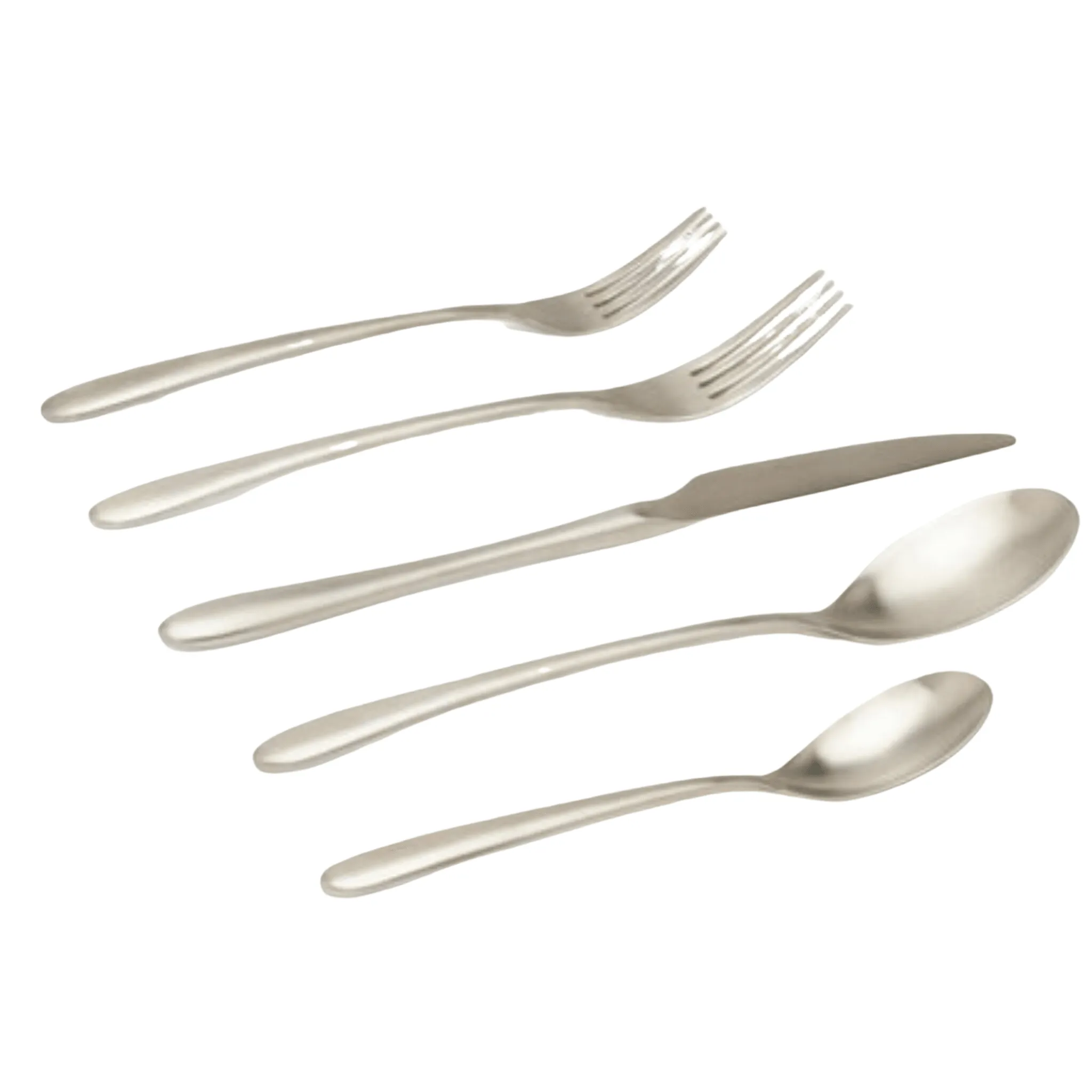 Alba Silver Flatware 5 Piece Set