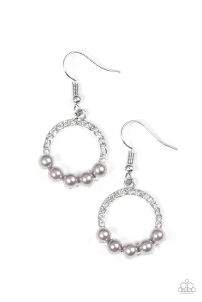 All Time Glow Silver Paparazzi Earrings