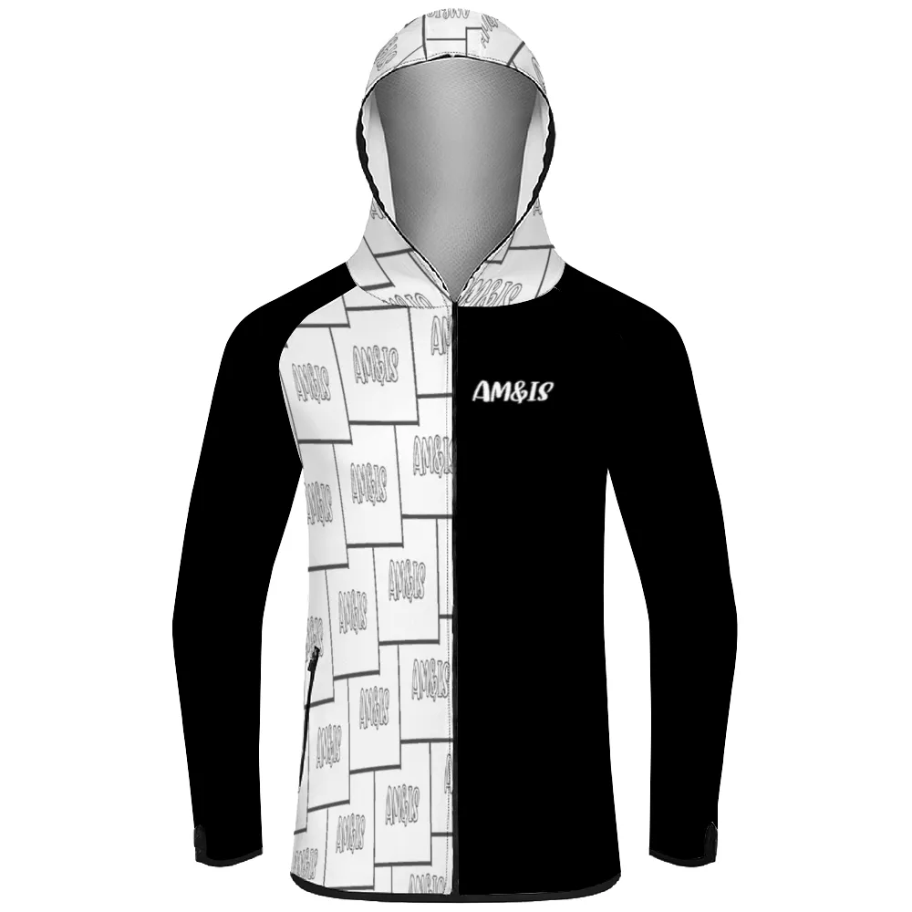 Am&Is Activewear Unisex Hoodie with Zipper & Pockets