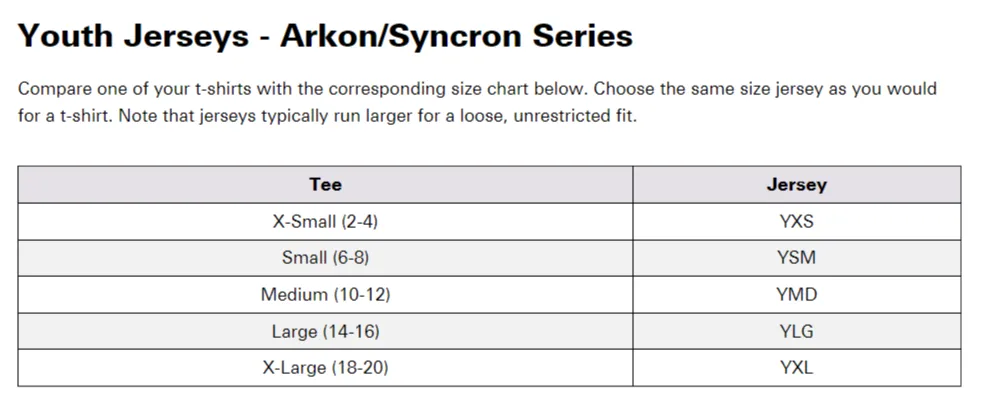 Answer Syncron Meltdown Youth Jersey