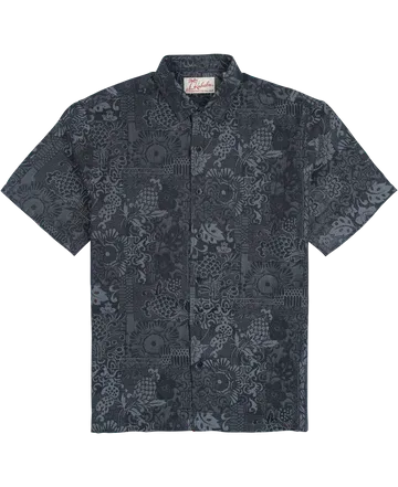 Apana Short Sleeve Button up-Smoke