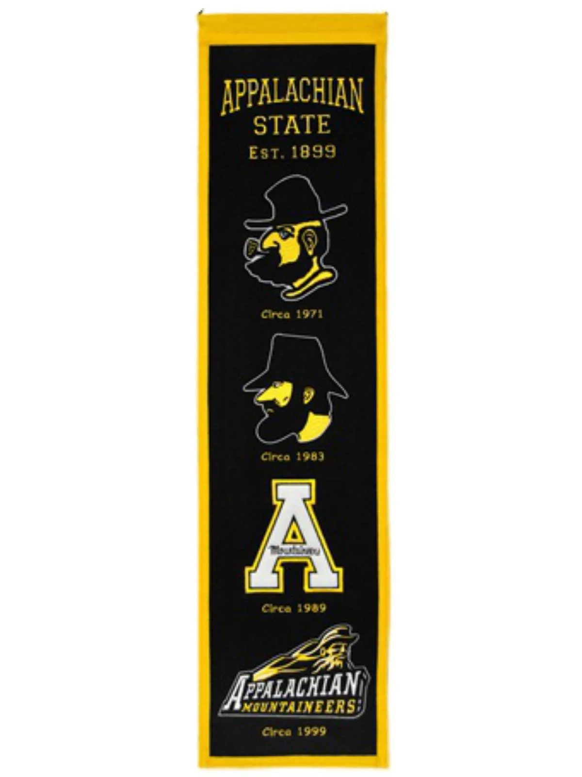 Appalachian State Mountaineers Winning Streak Mascots Heritage Banner (8"x32")