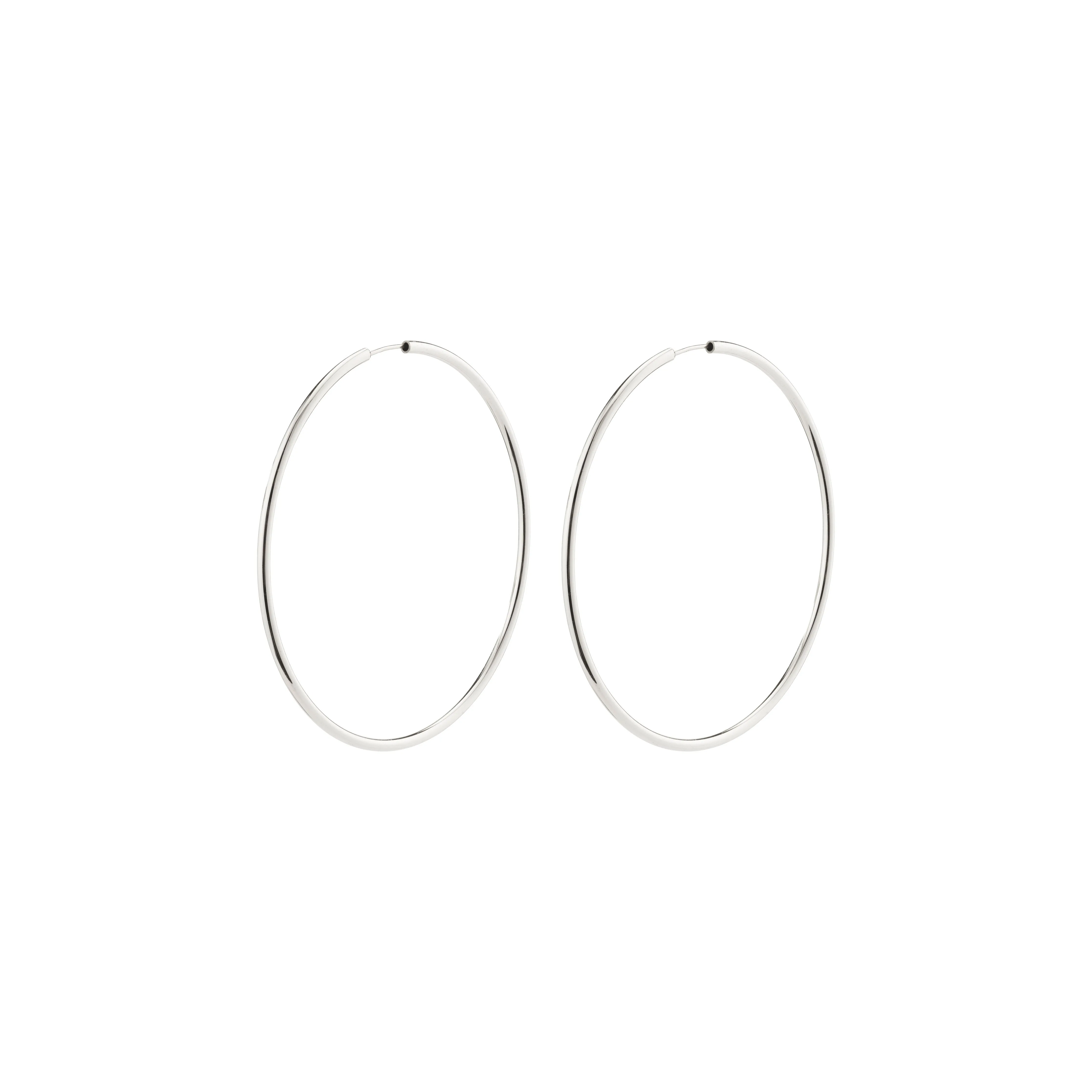 APRIL recycled large hoop earrings silver-plated