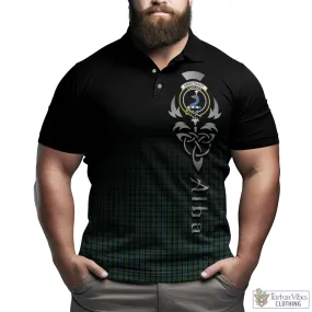 Arbuthnot Tartan Polo Shirt Featuring Alba Gu Brath Family Crest Celtic Inspired