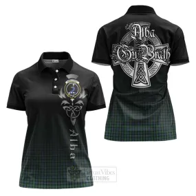 Arbuthnot Tartan Women's Polo Shirt Featuring Alba Gu Brath Family Crest Celtic Inspired