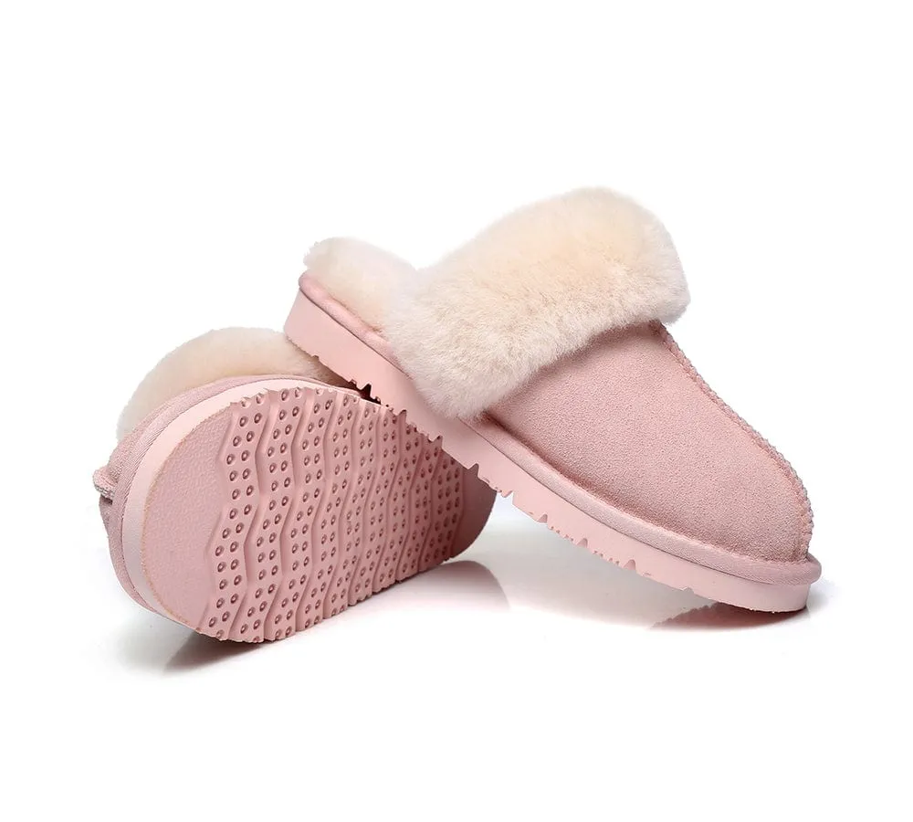 AUSTRALIAN SHEPHERD® UGG Slippers Sheepskin Wool Scuff Muffin