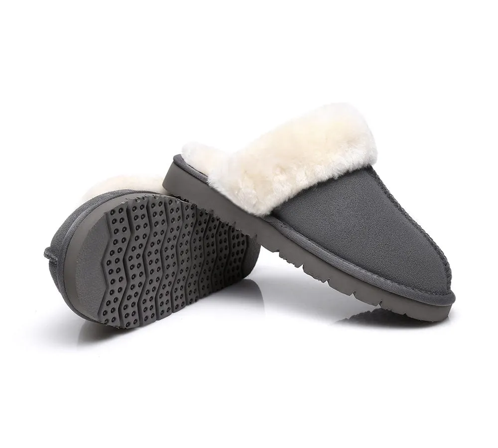 AUSTRALIAN SHEPHERD® UGG Slippers Sheepskin Wool Scuff Muffin