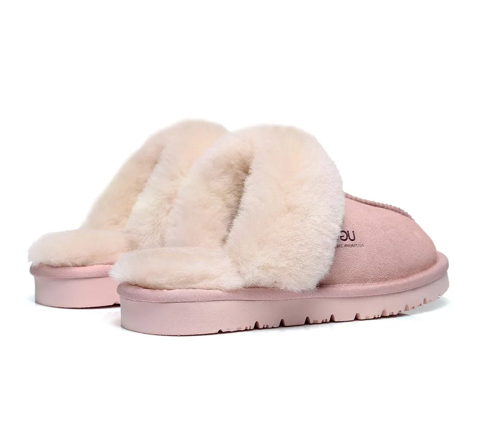 AUSTRALIAN SHEPHERD® UGG Slippers Sheepskin Wool Scuff Muffin