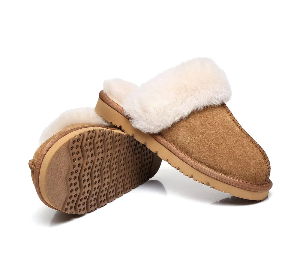 AUSTRALIAN SHEPHERD® UGG Slippers Sheepskin Wool Scuff Muffin