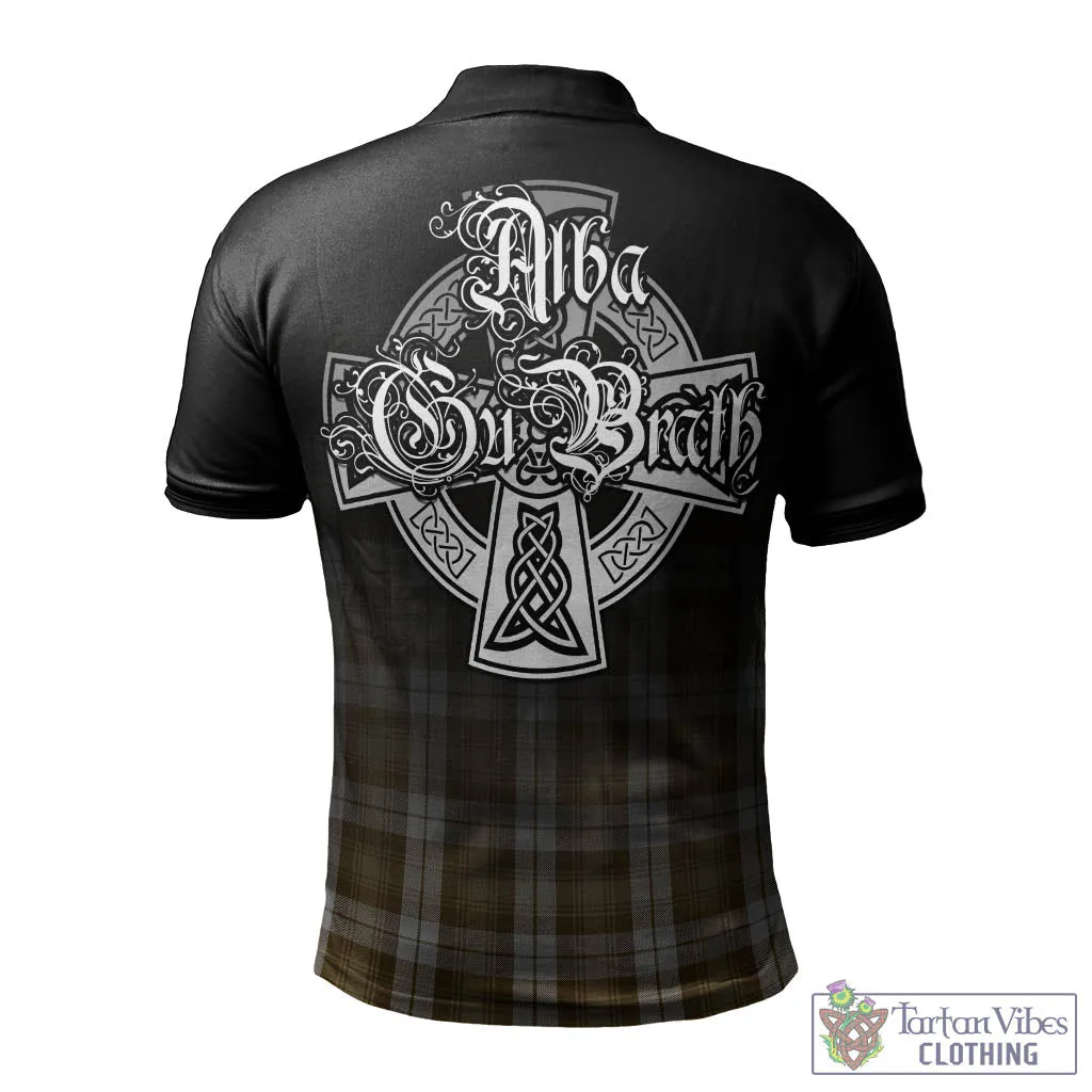 Baillie Dress Tartan Polo Shirt Featuring Alba Gu Brath Family Crest Celtic Inspired