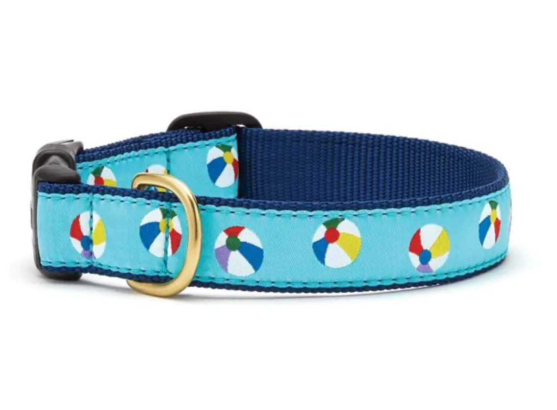 Beach Balls Dog Collar