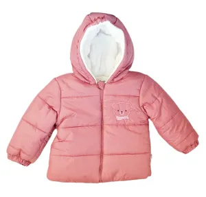 Bebetto Puffer Jacket Pink Bear (9mths-3yrs)