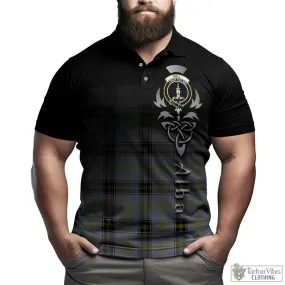 Bell Tartan Polo Shirt Featuring Alba Gu Brath Family Crest Celtic Inspired