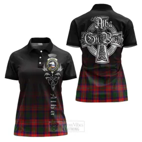 Belshes (Belsches) Tartan Women's Polo Shirt Featuring Alba Gu Brath Family Crest Celtic Inspired