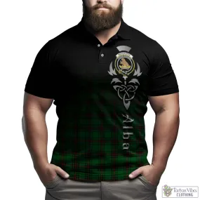 Beveridge Tartan Polo Shirt Featuring Alba Gu Brath Family Crest Celtic Inspired