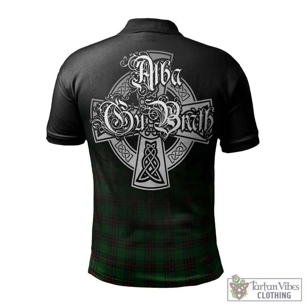 Beveridge Tartan Polo Shirt Featuring Alba Gu Brath Family Crest Celtic Inspired