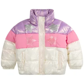 BILLIEBLUSH - Retro Puffa Jacket - Pastel