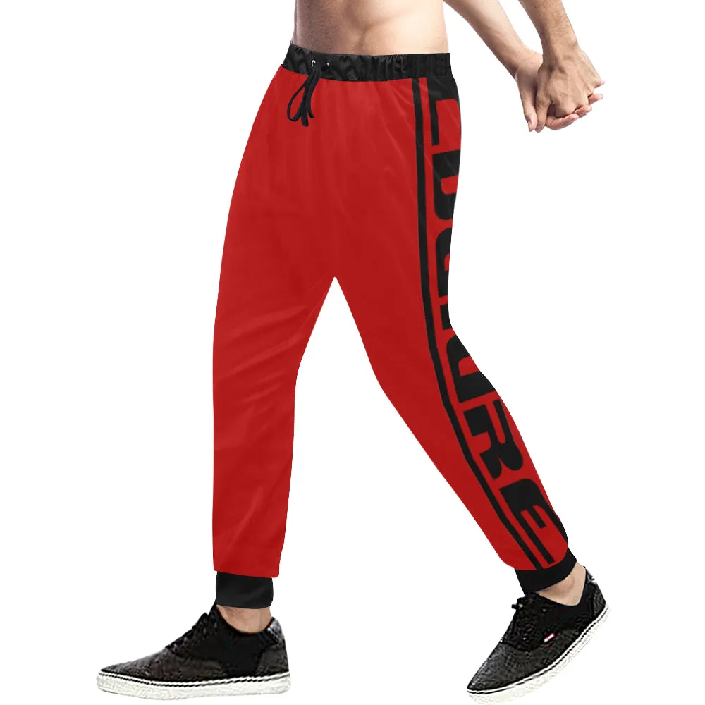 BLACC BORDER RED Men's All Over Print Sweatpants