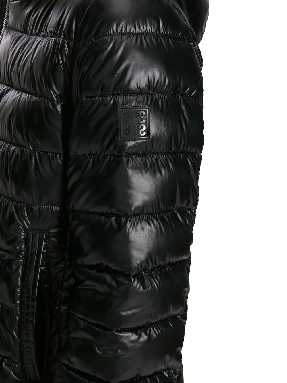 Black Hooded Puffer Coat