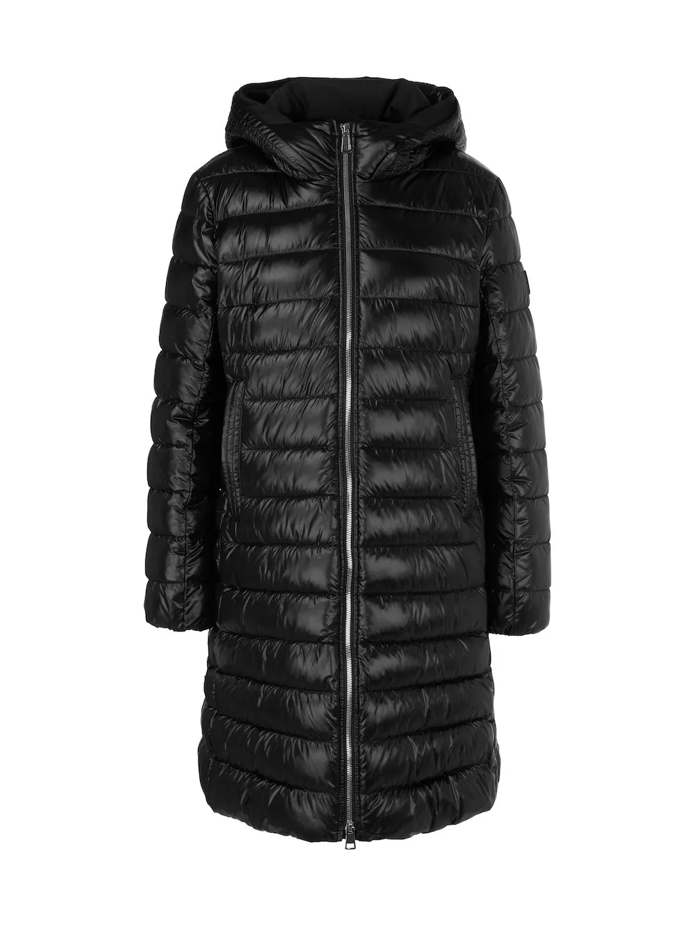 Black Hooded Puffer Coat