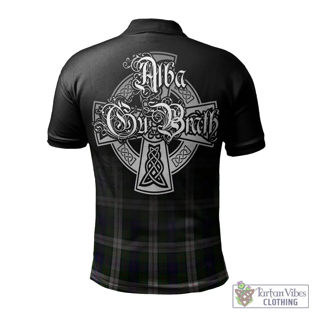 Blair Dress Tartan Polo Shirt Featuring Alba Gu Brath Family Crest Celtic Inspired