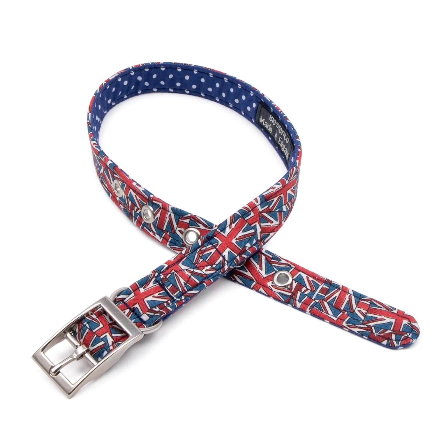 BlossomCo Union Jack Dog Collar