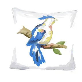 Blue Parrot Pillow