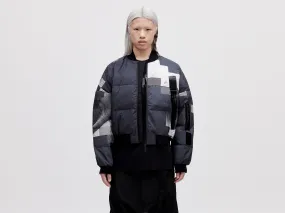 Bomber Down Jacket - Dark Pixel