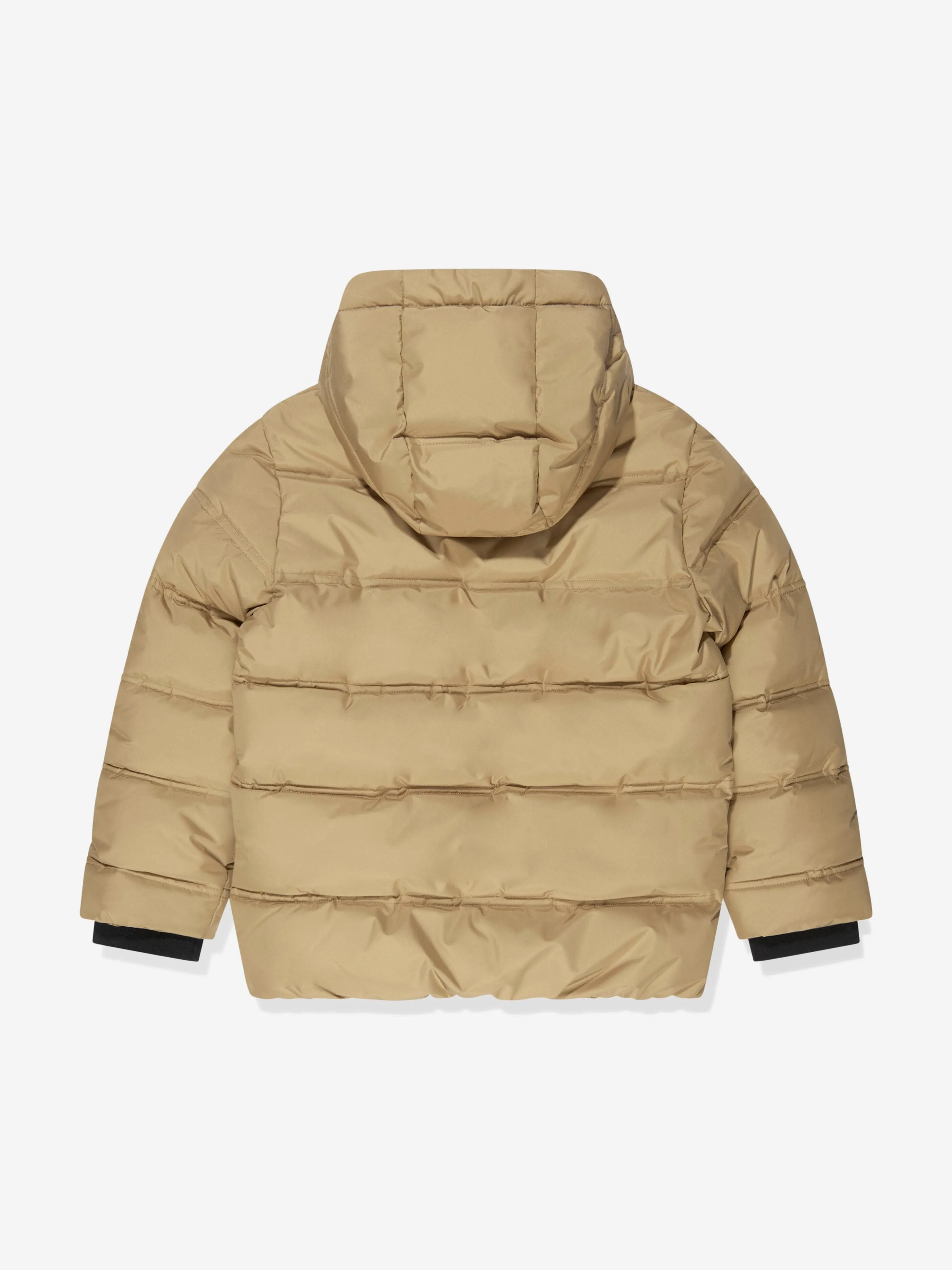 BOSS Boys Puffer Jacket in Beige