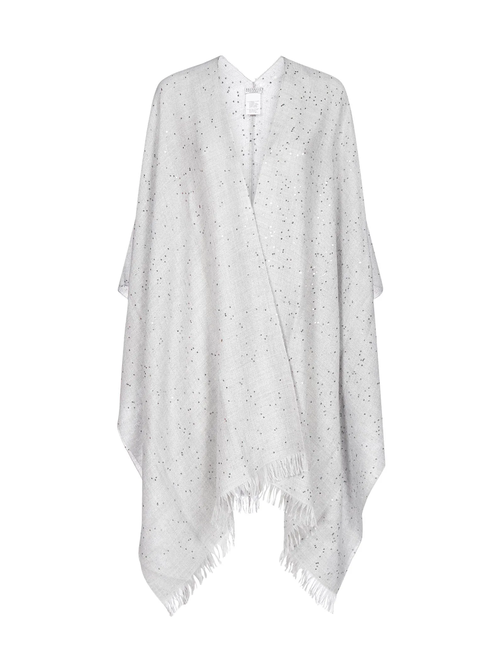 Brunello Cucinelli Fringed Hem Poncho