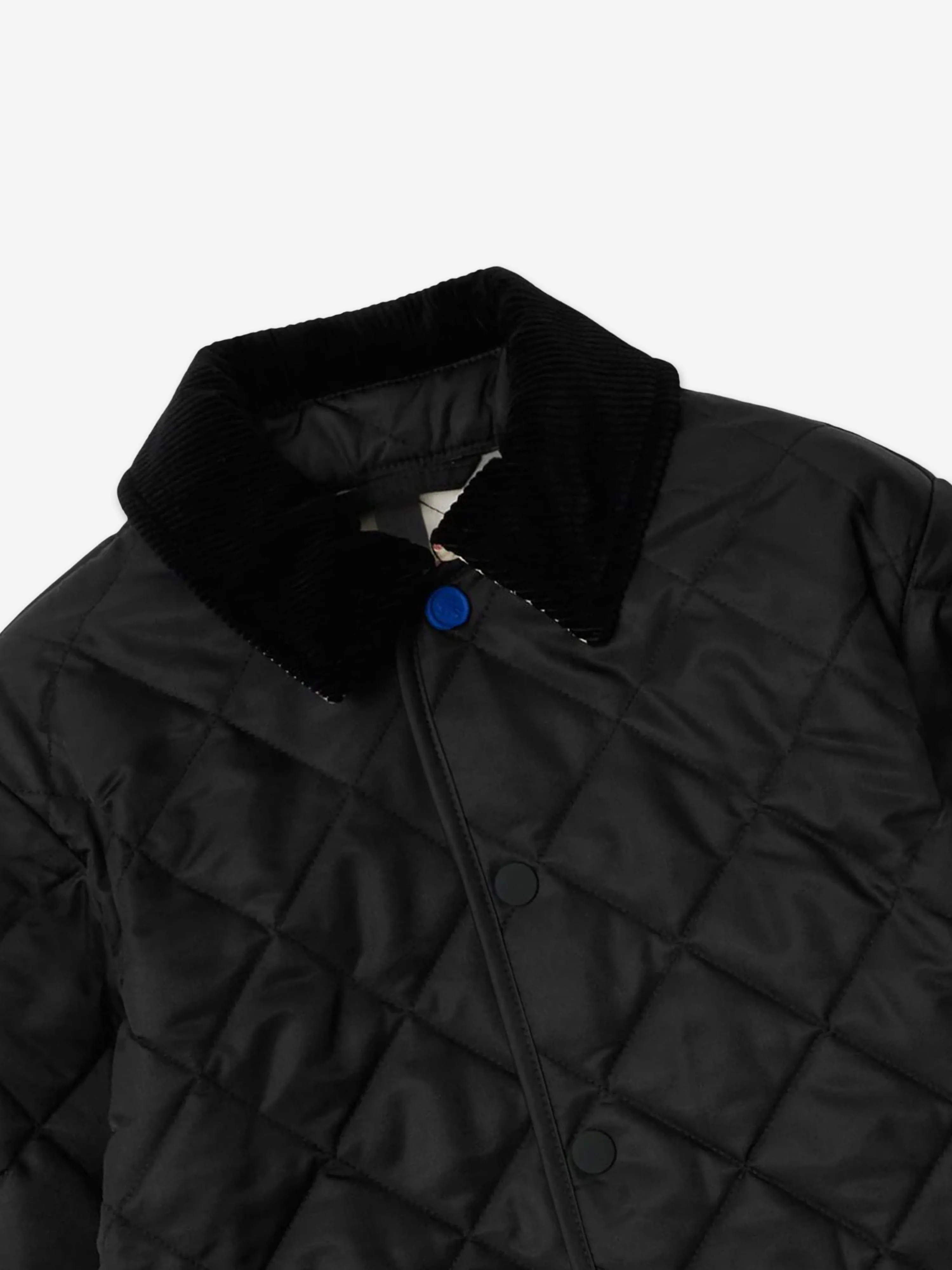 Burberry Boys Indy Quilted Jacket in Black