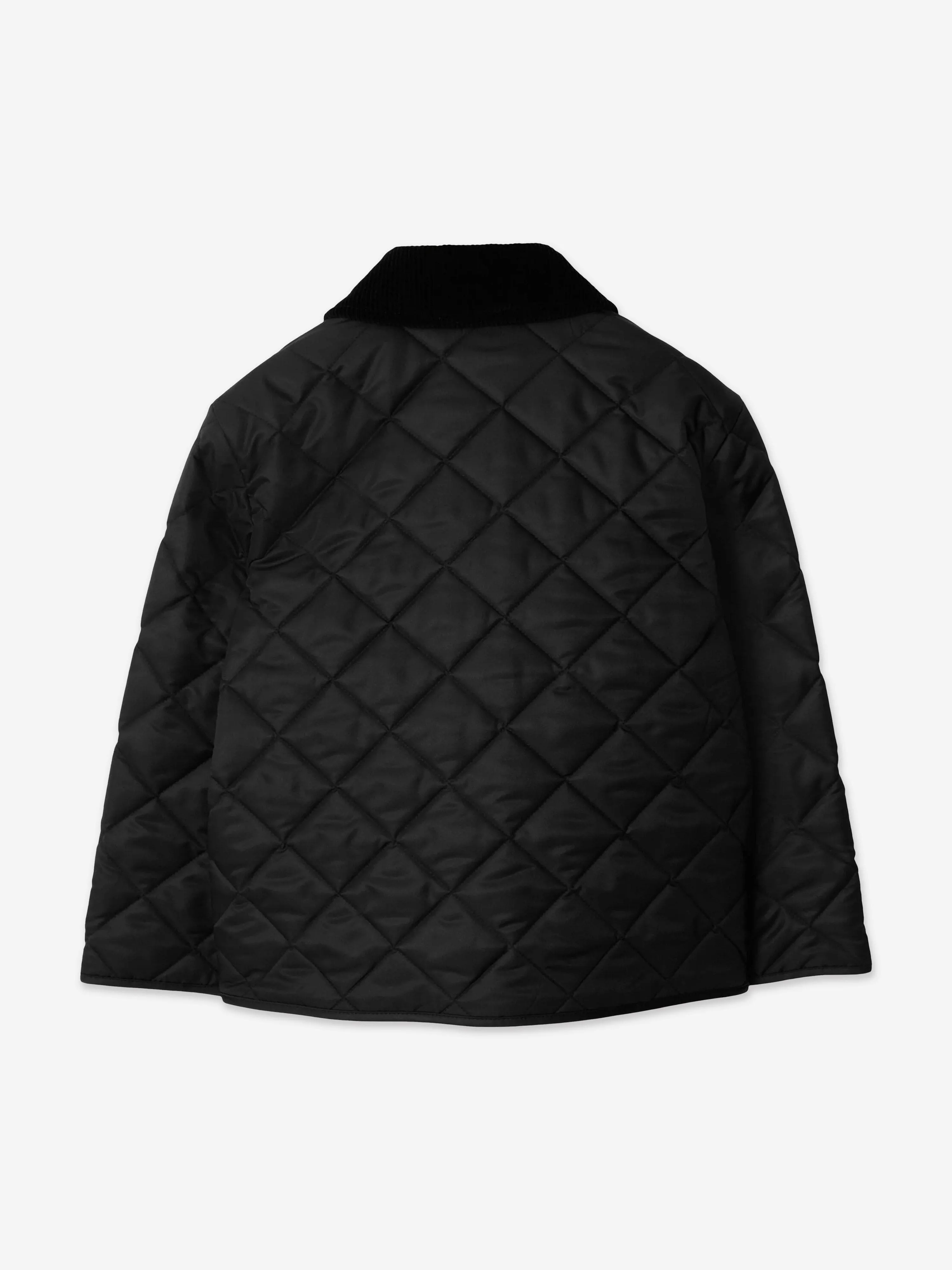 Burberry Boys Indy Quilted Jacket in Black