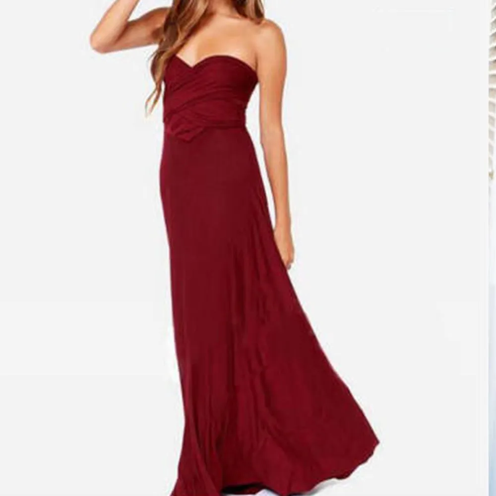 Burgundy Infinity Wedding Dress