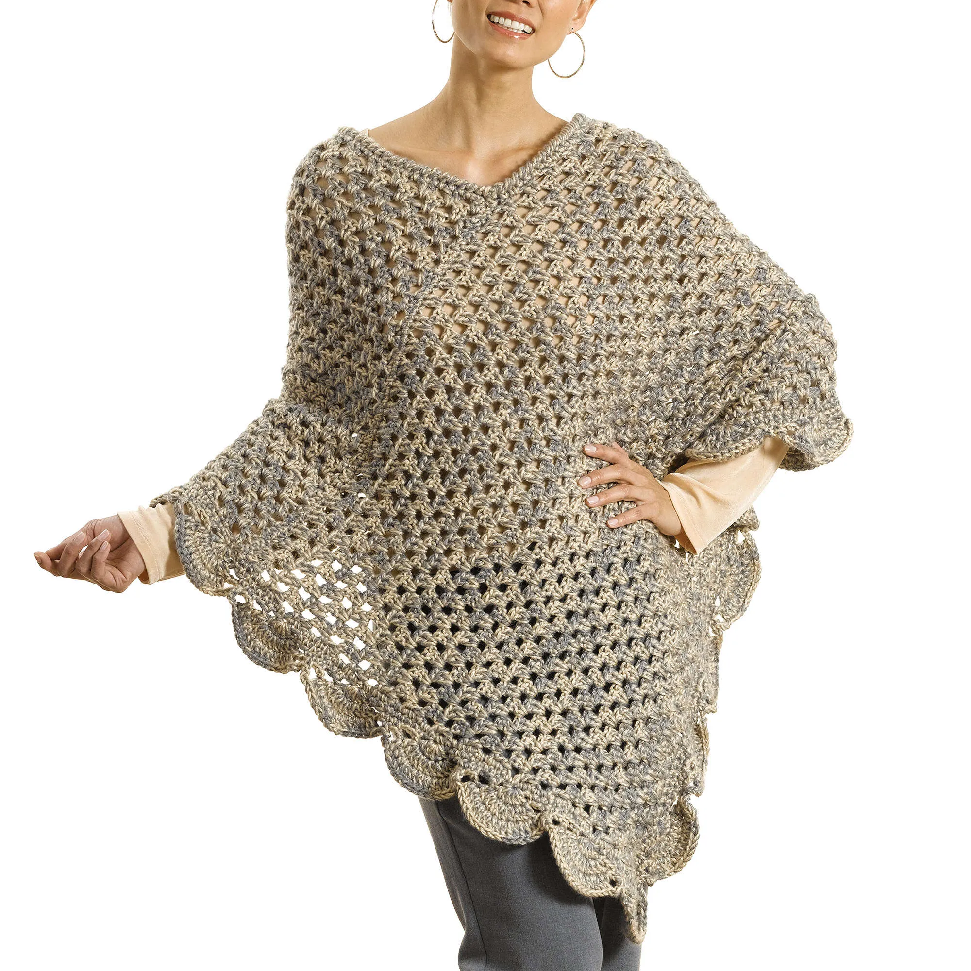 Caron Crochet "The Gift" Poncho