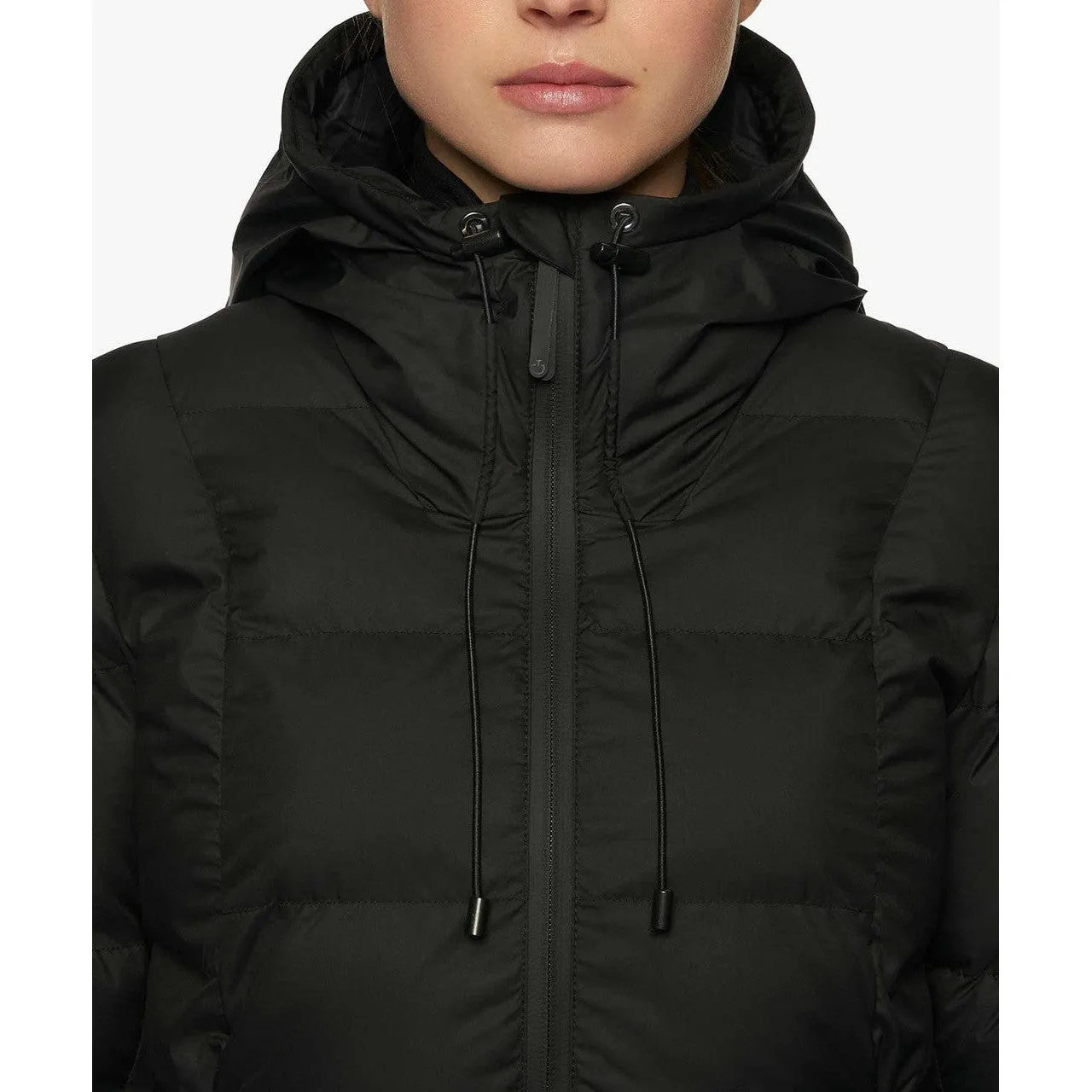 Cavalleria Toscana Belted Quilted Jacket With Hood