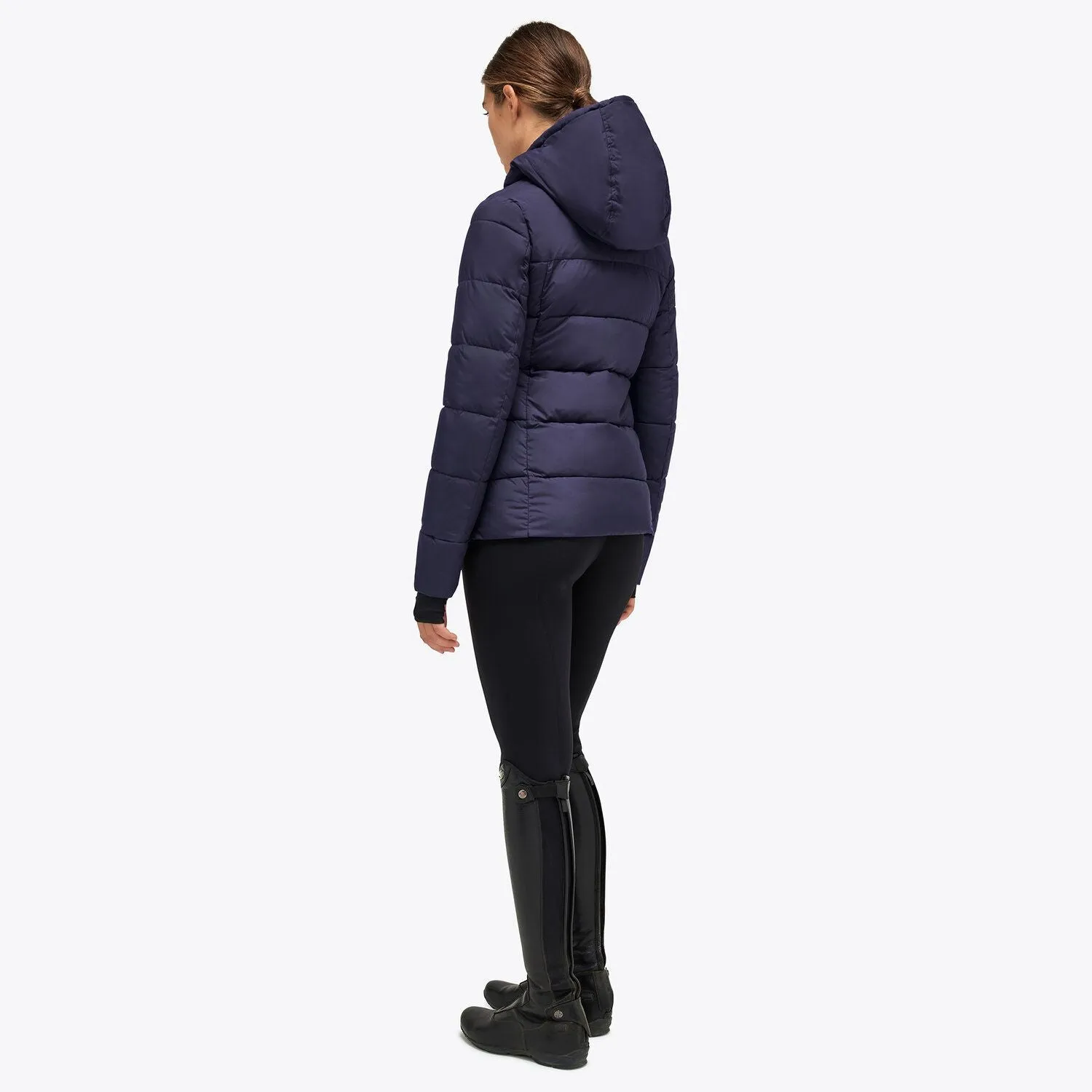 Cavalleria Toscana Matt Jersey Quilted Puffer Jacket With Hood