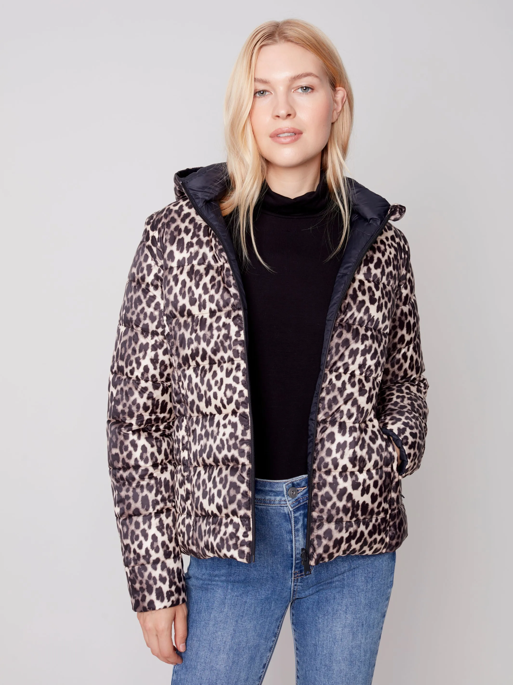 Charlie B Four Way Puffer Coat