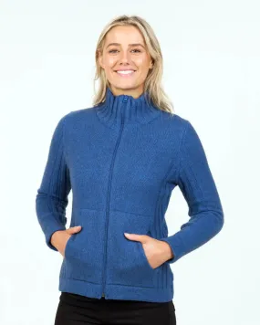 Cornflower Women's Essential Jacket in Possum Merino - NS832