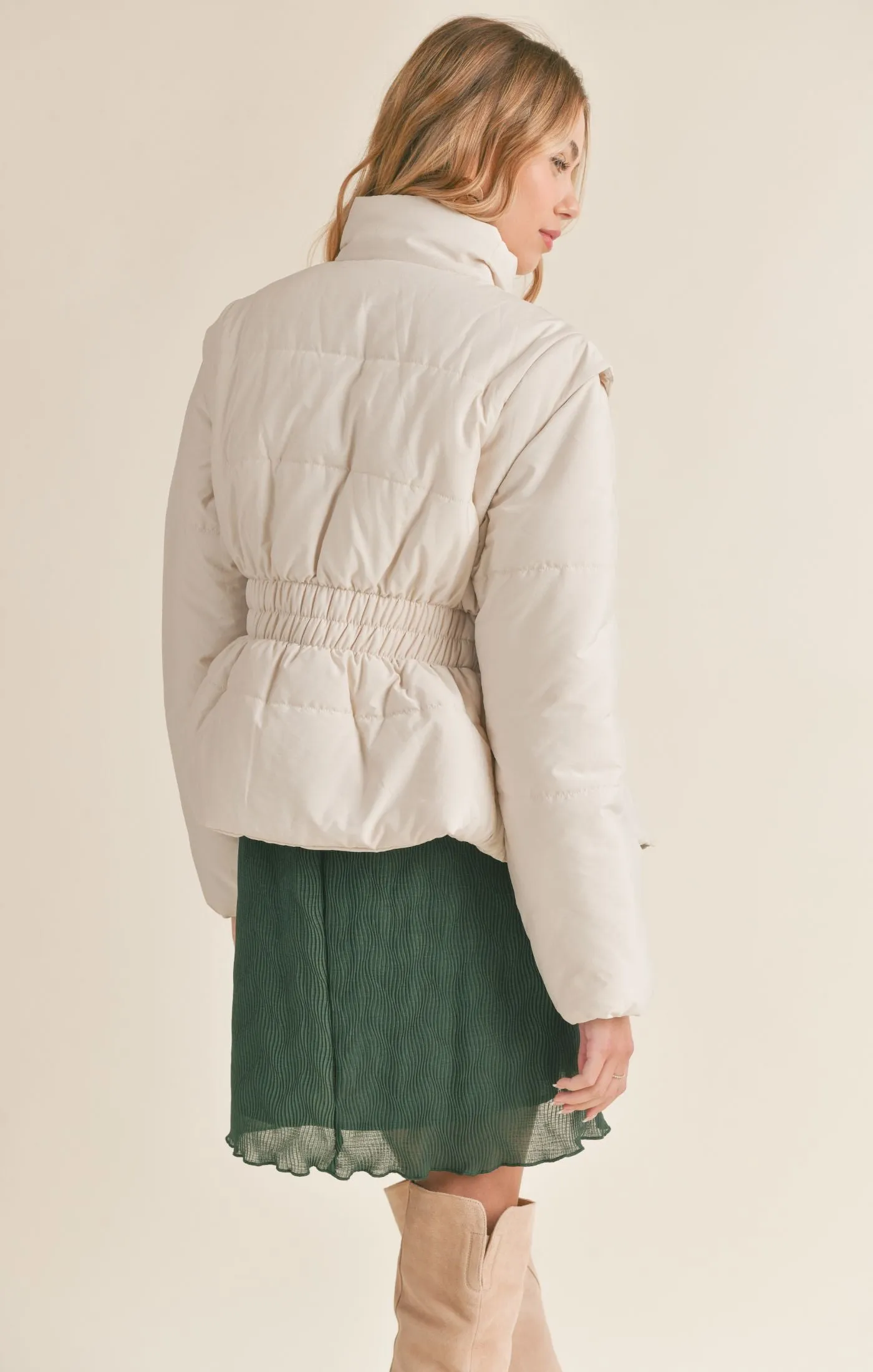 Cream Lover Puffer Jacket